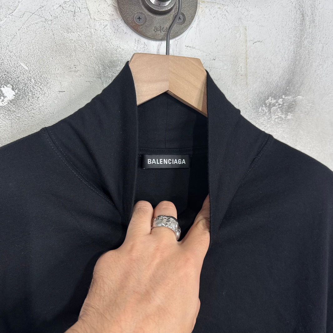 Balenciaga Black Mockneck L/S T-Shirt