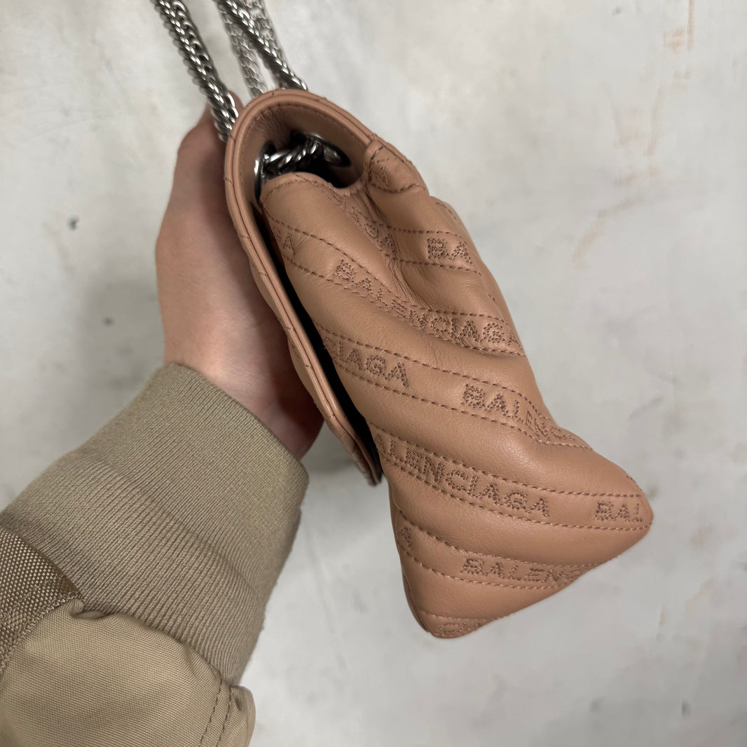 Balenciaga BB Round Charm Chained Bag
