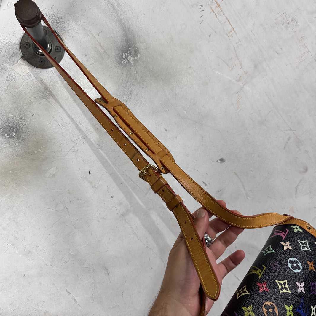 Louis Vuitton Black Murakami Messenger Bag