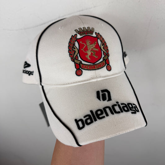 Balenciaga Tokyo White Lion Crest Hat