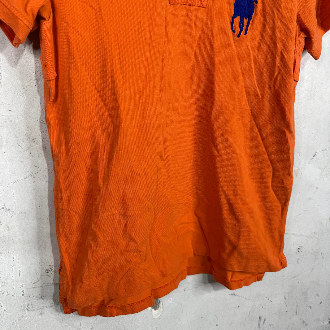Ralph Lauren Orange Blue Big Pony Polo