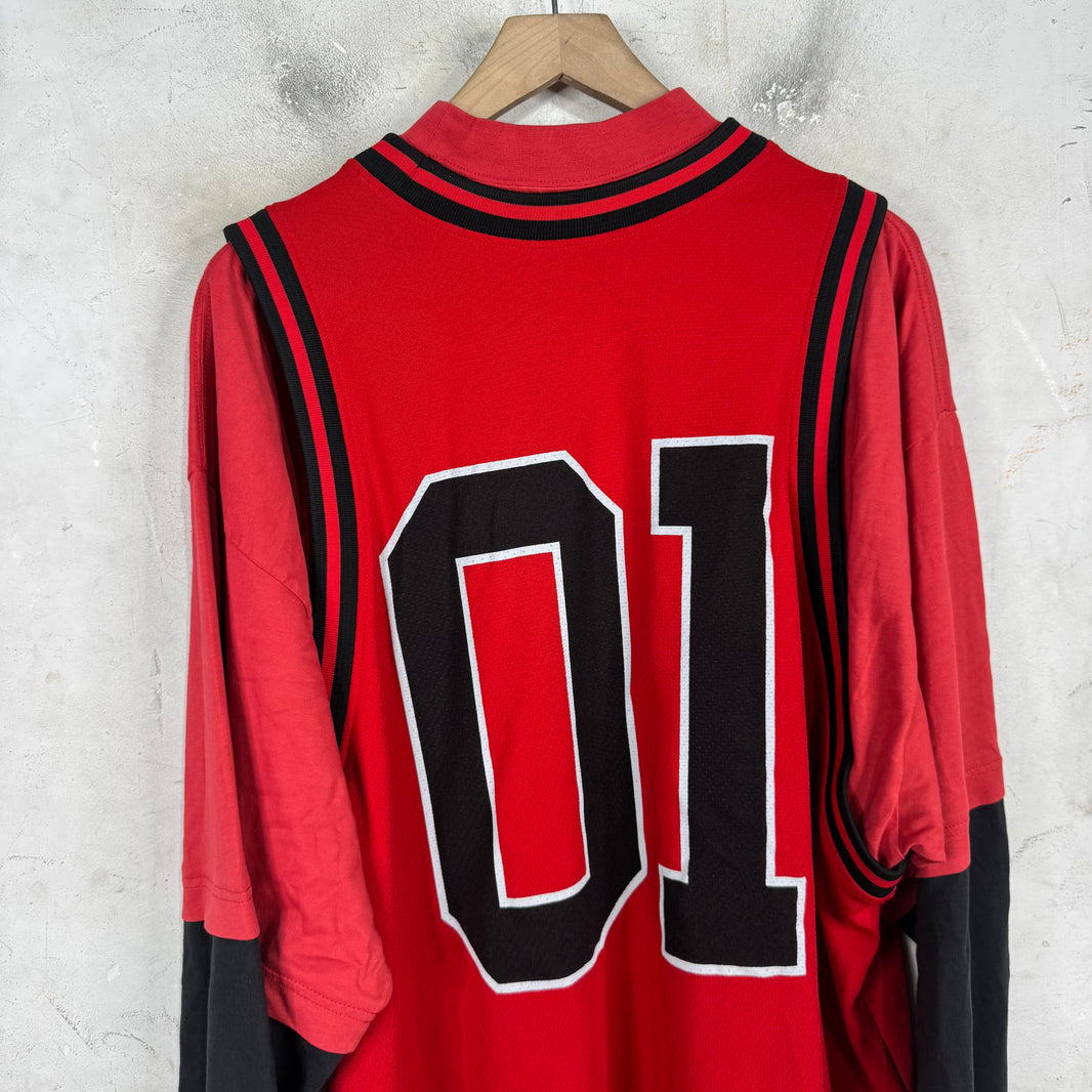Balenciaga Basketball Jersey Layered L/S T-Shirt