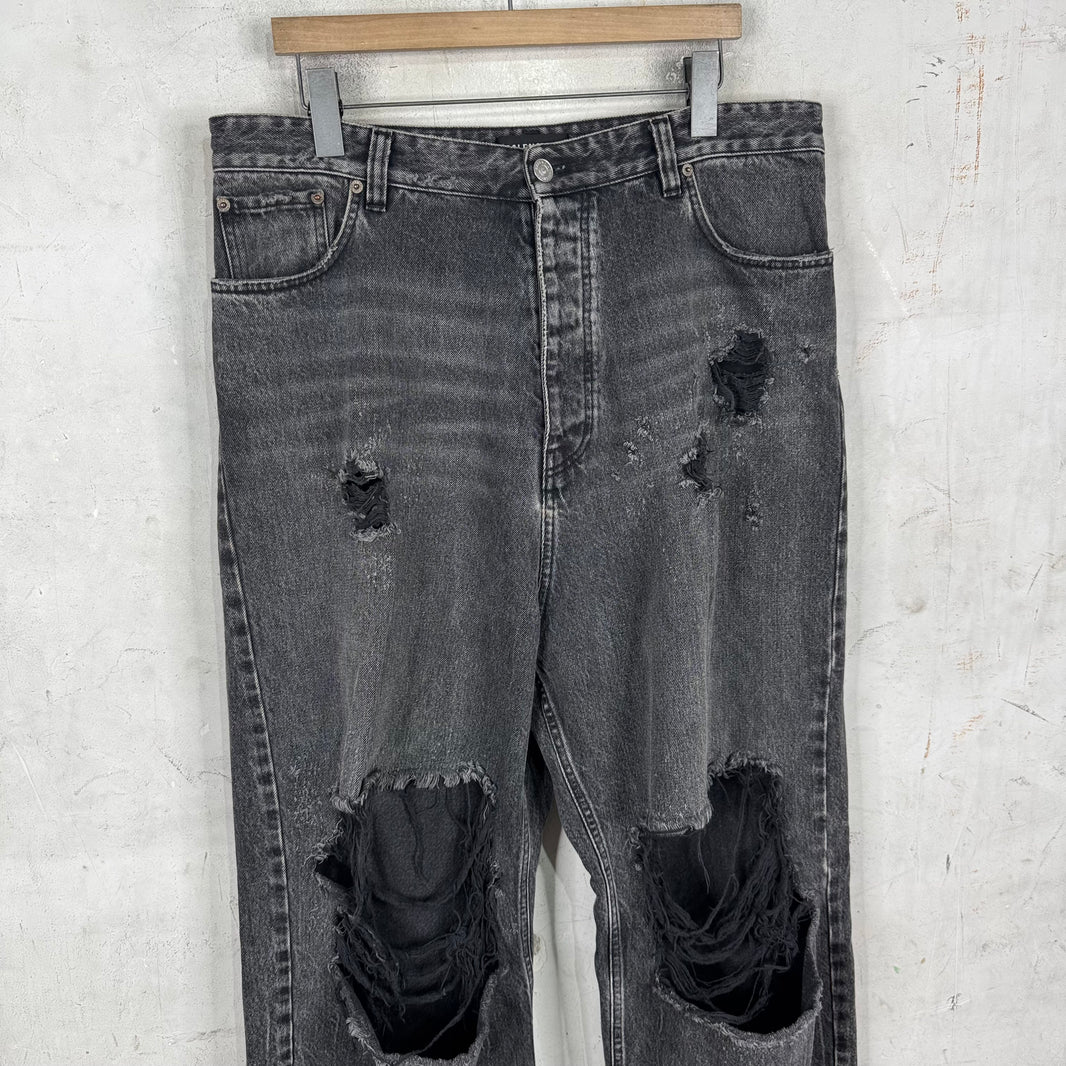 Balenciaga Cut Up Baggy Jeans