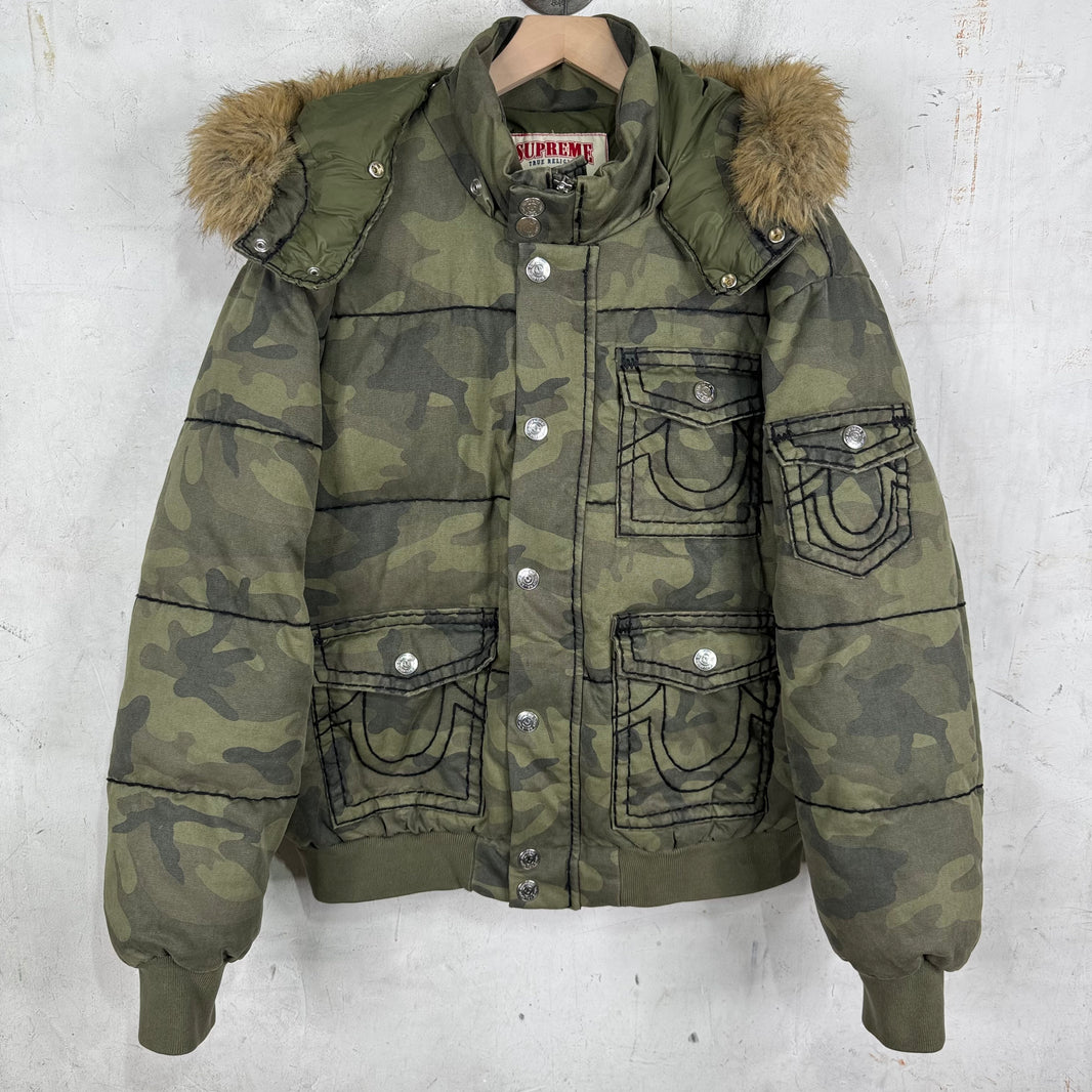 Supreme x True Religion Camo Puffer Jacket