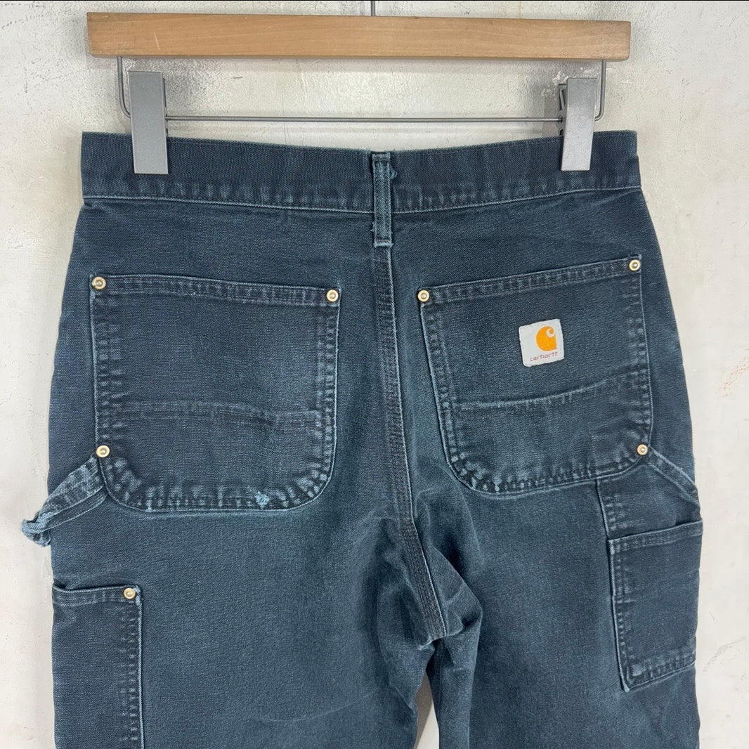 Carhartt Faded Black Smoked Double Knees