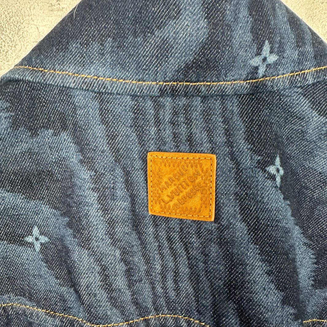 Louis Vuitton Monogram Denim Button Up Shirt