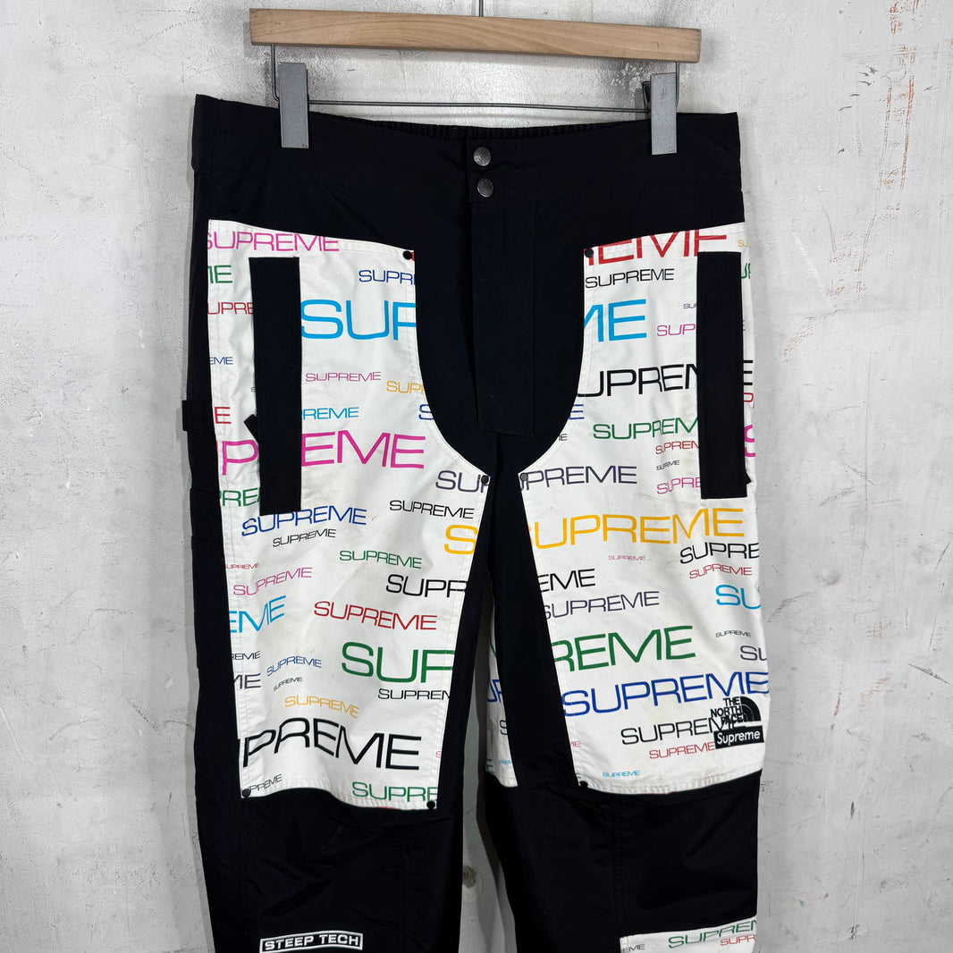 Supreme x TNF Multicolor Script Shell Pants