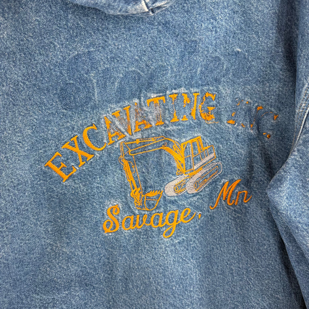 Vintage Carhartt Denim Hooded Jacket