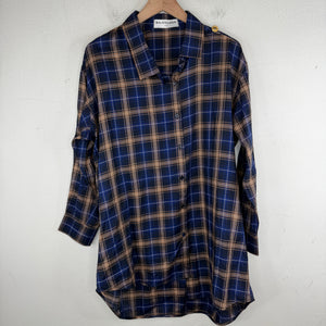 Balenciaga Medallion Asymmetrical Flannel