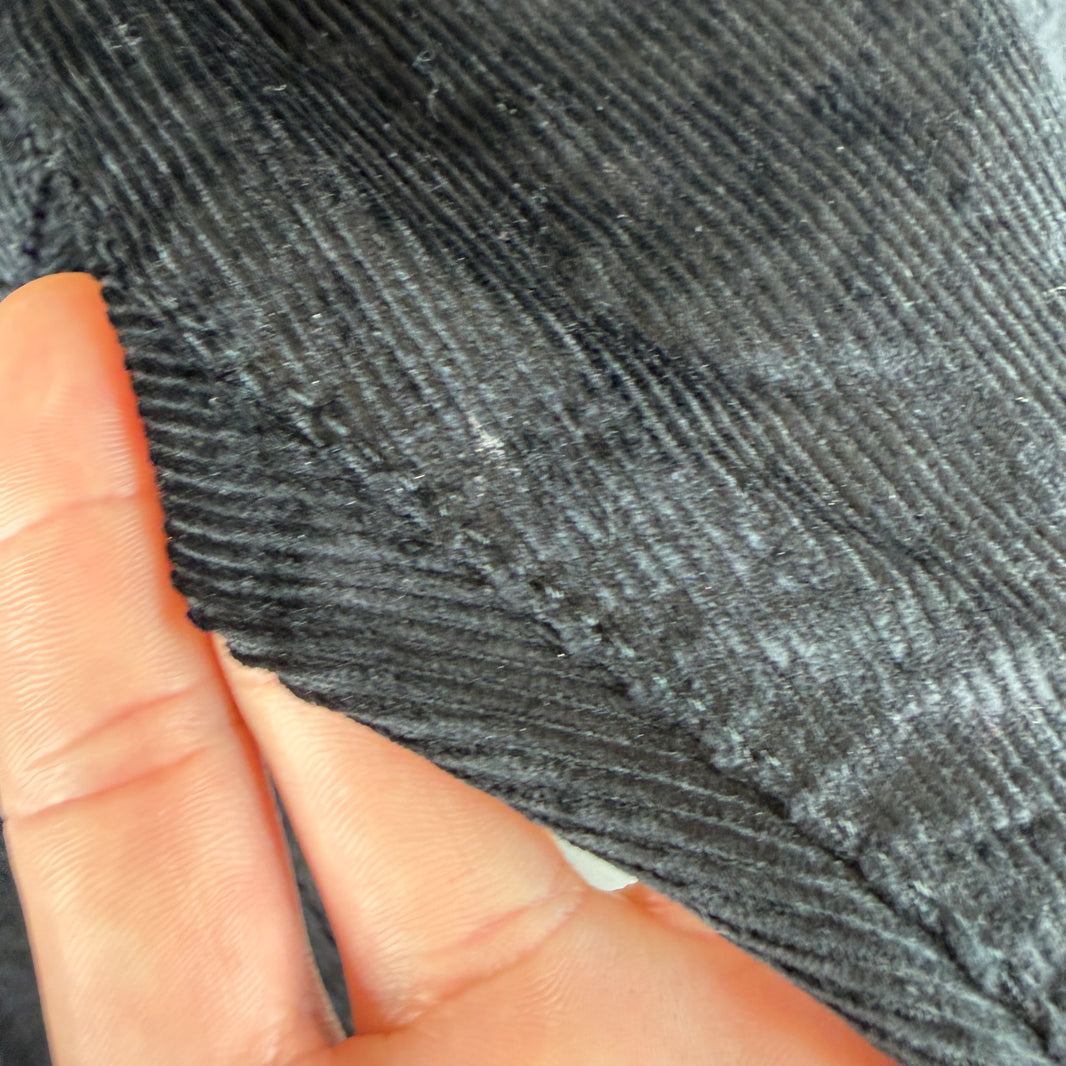 Dior Black Shiny Corduroy Pants