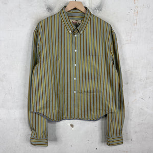 Marni Pinstriped Cropped Overshirt