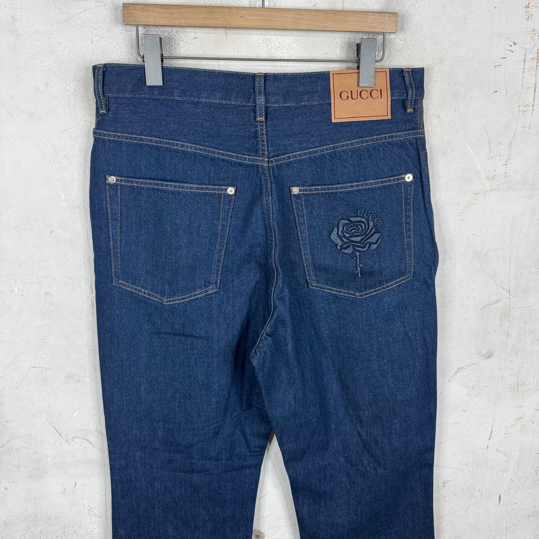 Gucci Dapper Dan Patch Jeans