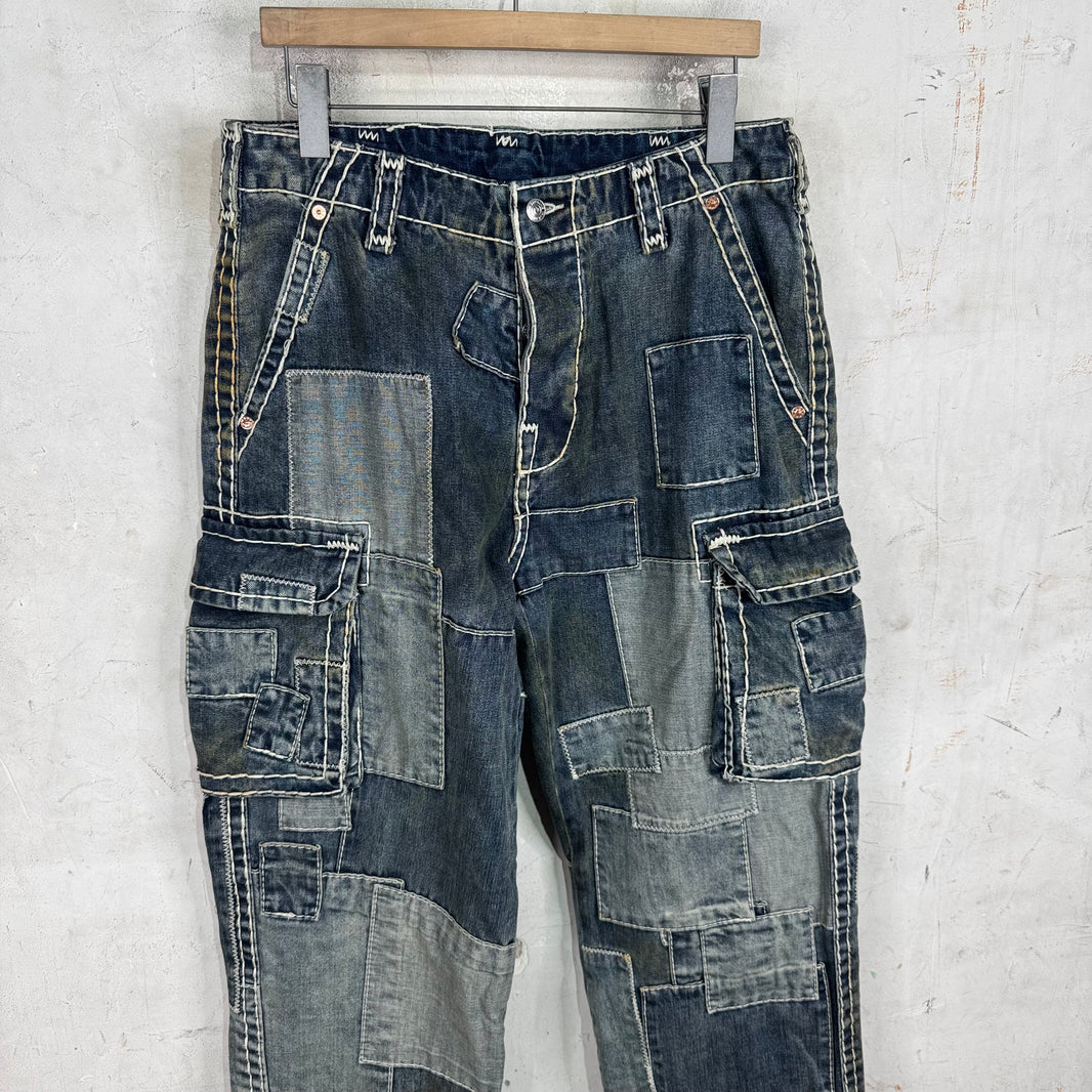Supreme x True Religion Patchwork Cargo Jeans