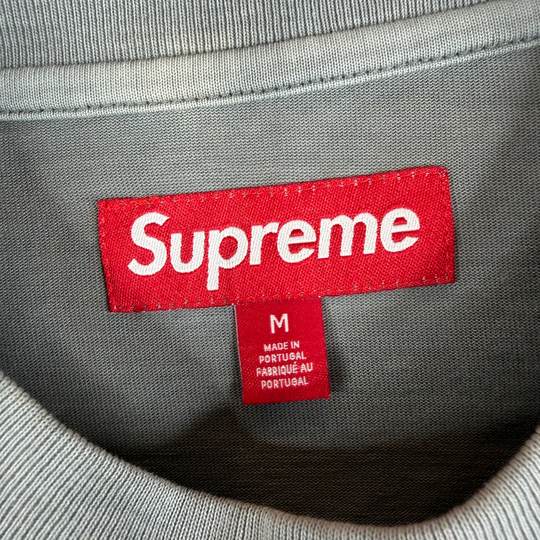 Supreme Gray Small Logo LS Shirt