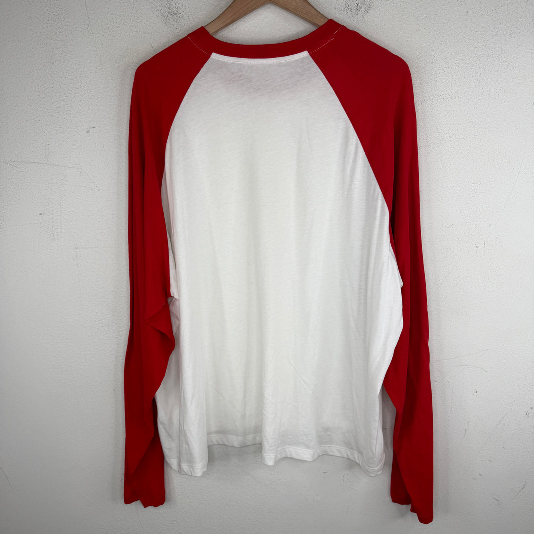 The Row Red/White Raglan Longsleeve T-Shirt