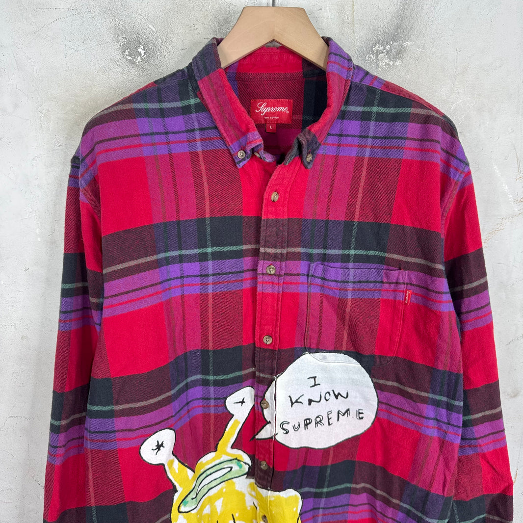 Supreme Daniel Johnston Plaid Flannel