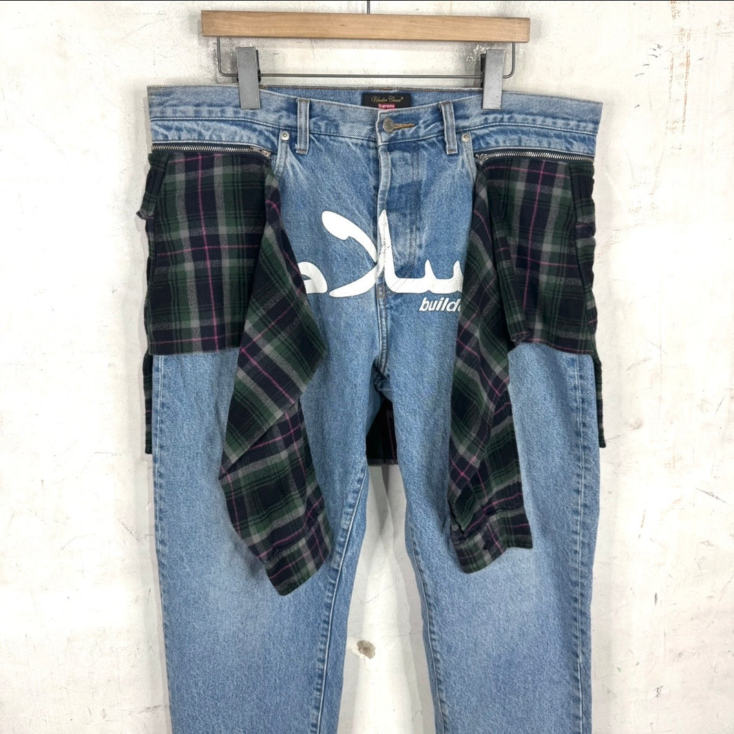 Supreme x Undercover Flannel Waist Jeans