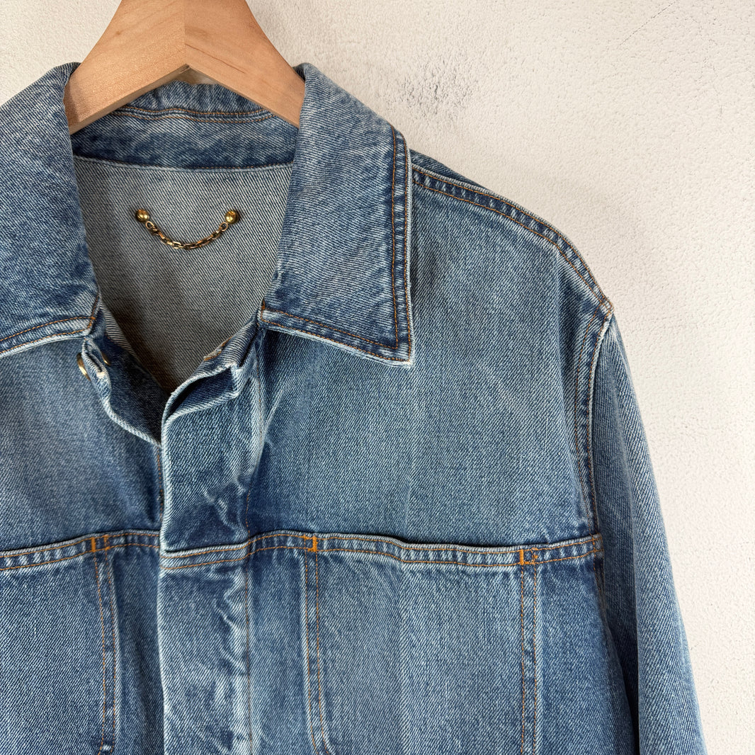 Louis Vuitton Prototype Long Denim Chore Trench Coat