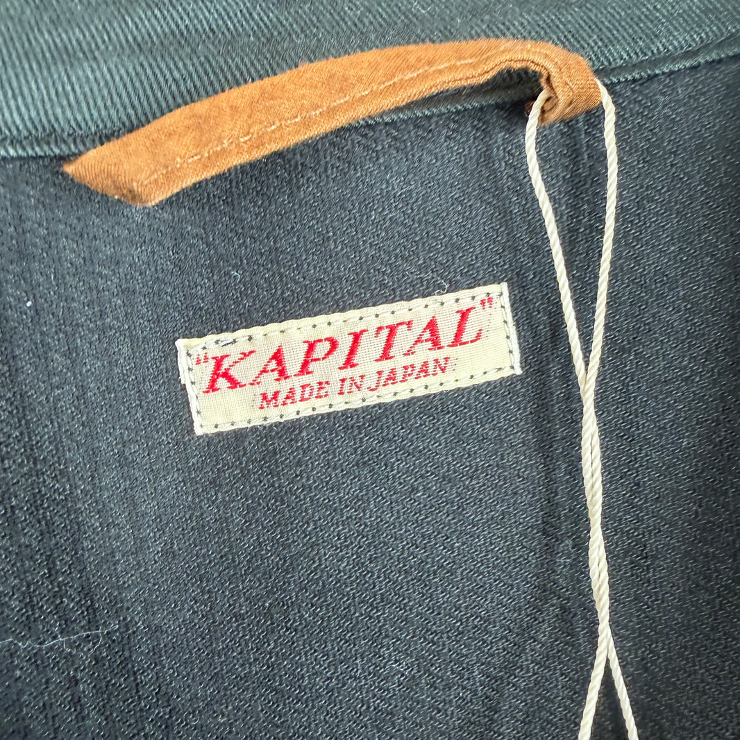Kapital Oversized Corduroy Black Button Up Shirt