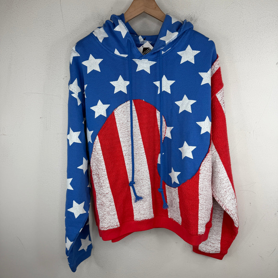 ERL American Flag Swirl Hoodie