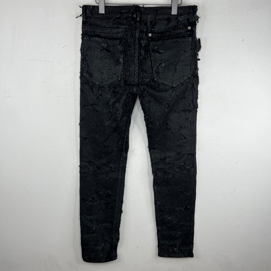 Givenchy Cracked Denim Jeans