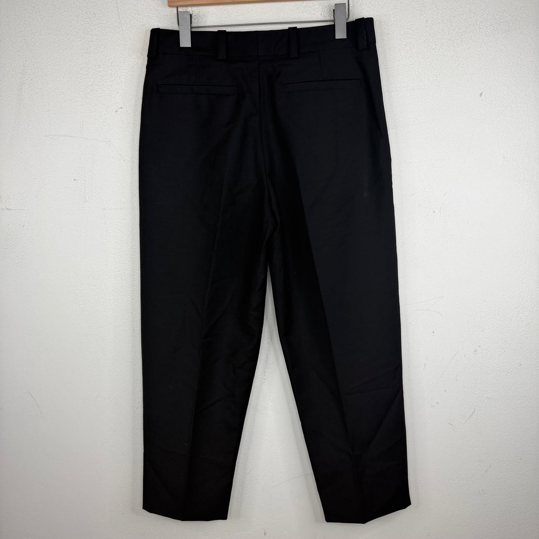 Acne Studios Black Pleated Trouser Pants