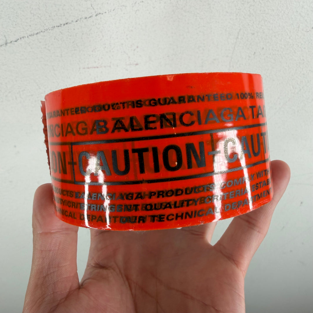 Balenciaga Orange Tape Bracelet