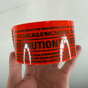 Balenciaga Orange Tape Bracelet