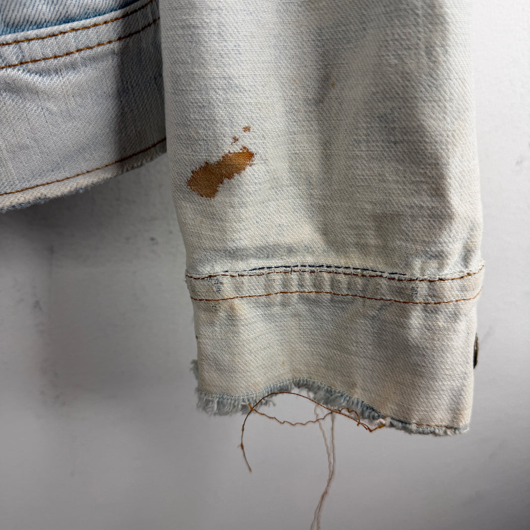 Vintage Lee 2 Tone Reversible Snap Button Denim Jacket
