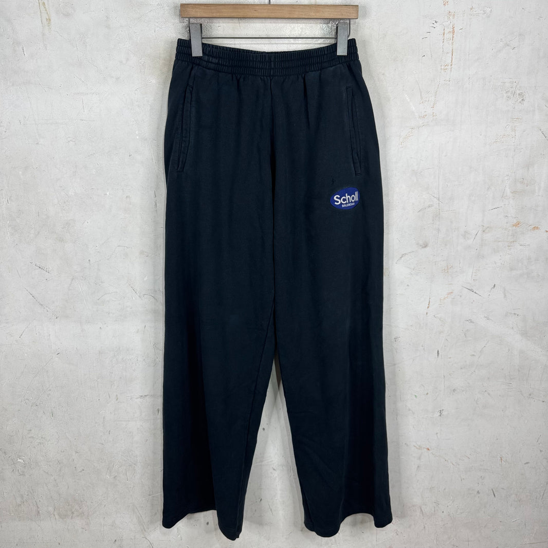Balenciaga Navy Scholl Sweatpants