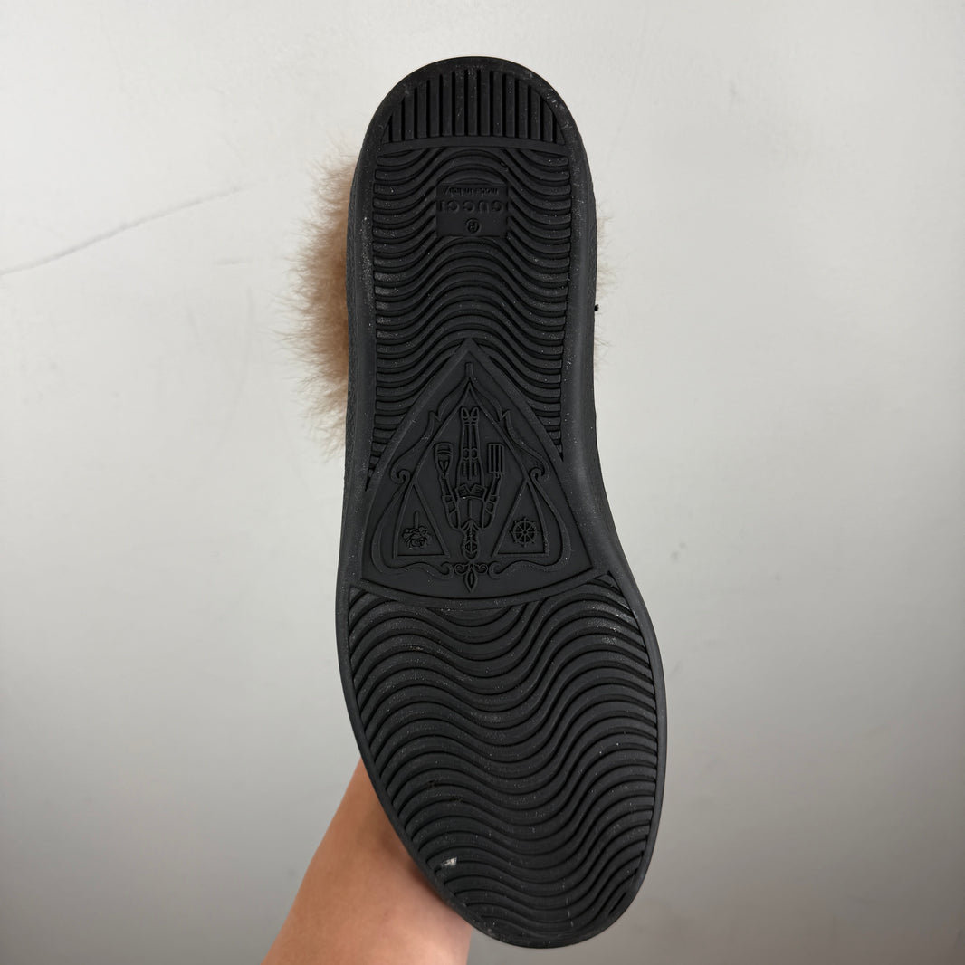 Gucci Hi-Top Fur Ace Sneakers