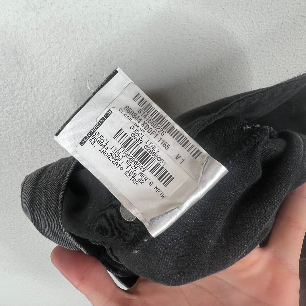 Gucci Sample Black Horsebit Jeans