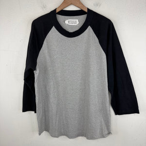 Margiela Navy/Gray Baseball Raglan T-Shirt