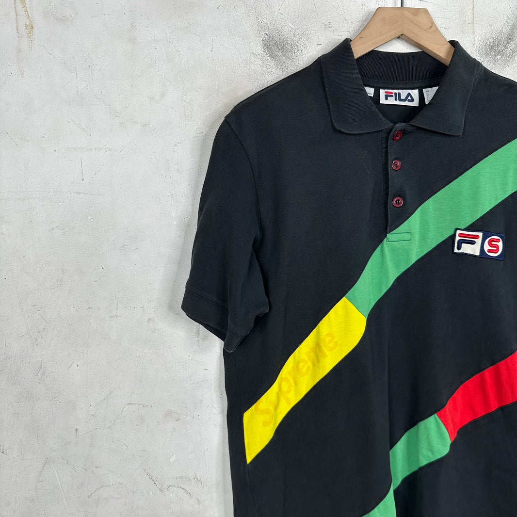 Supreme x Fila Paneled Polo Shirt