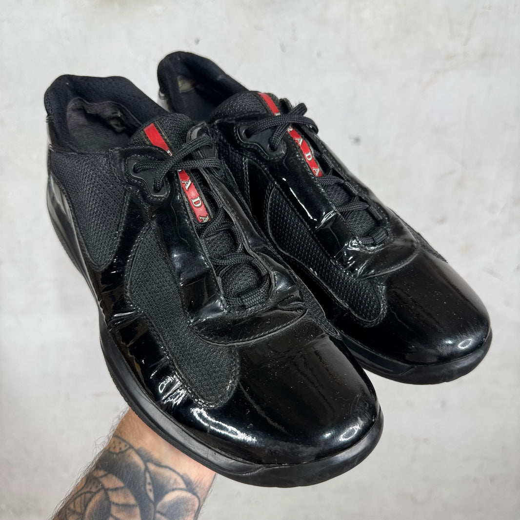 Prada Black Patent America Cups