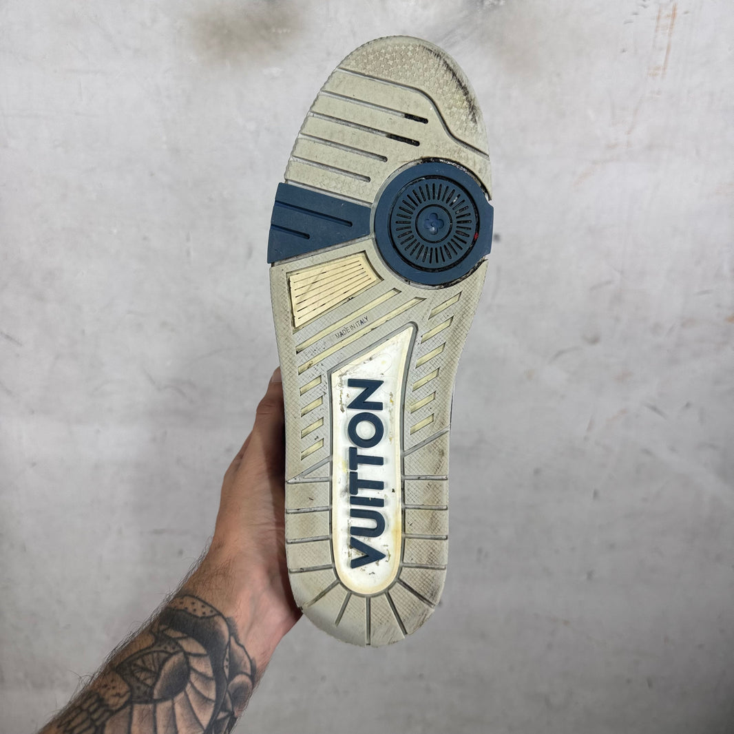 Louis Vuitton Navy Strap Pop-Up Trainers