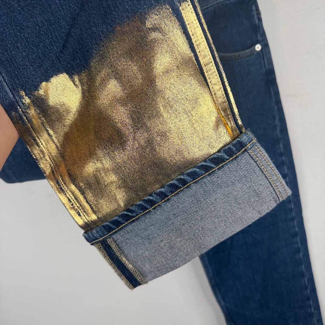 Loewe Gold Dipped Jeans