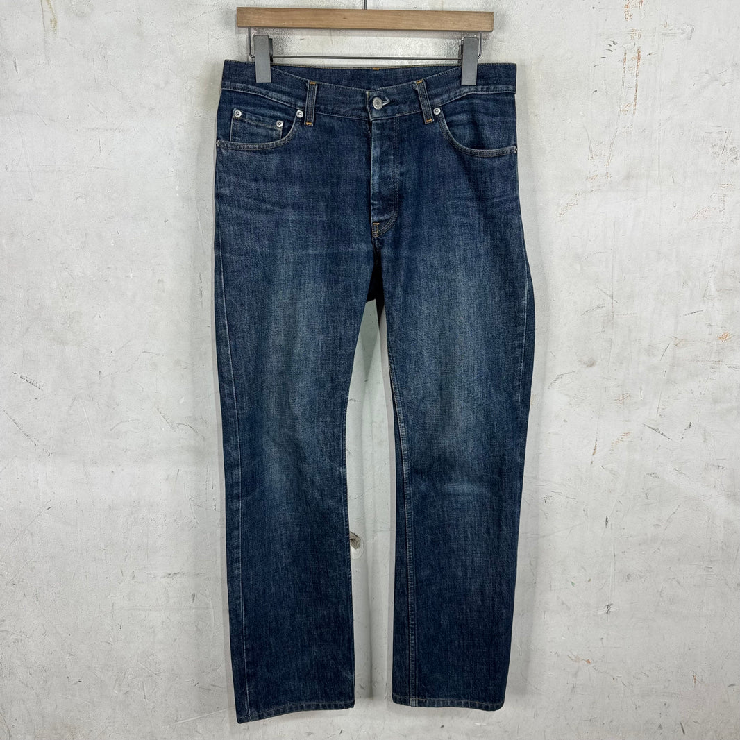 Helmut Lang 98' Medium Wash Straight Slim Jeans