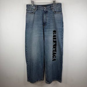 Balenciaga Sample Stencil Baggy Jeans