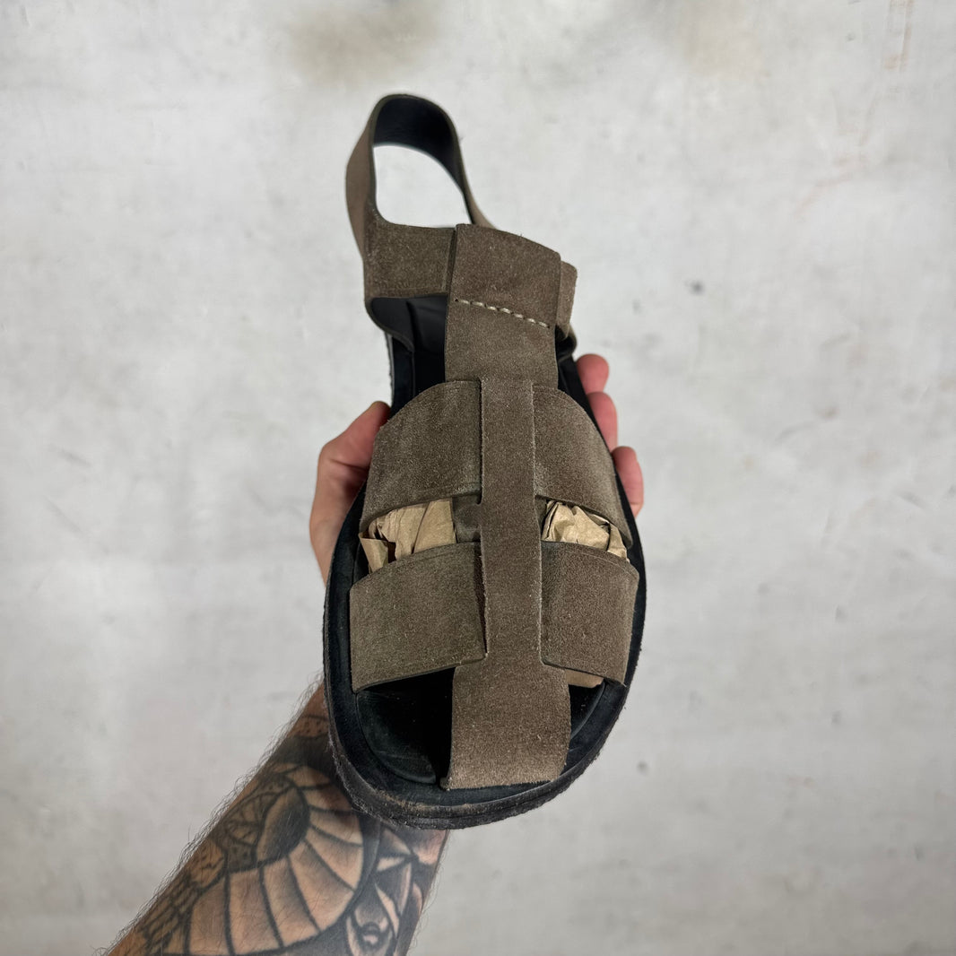 The Row Fisherman Suede Sandals