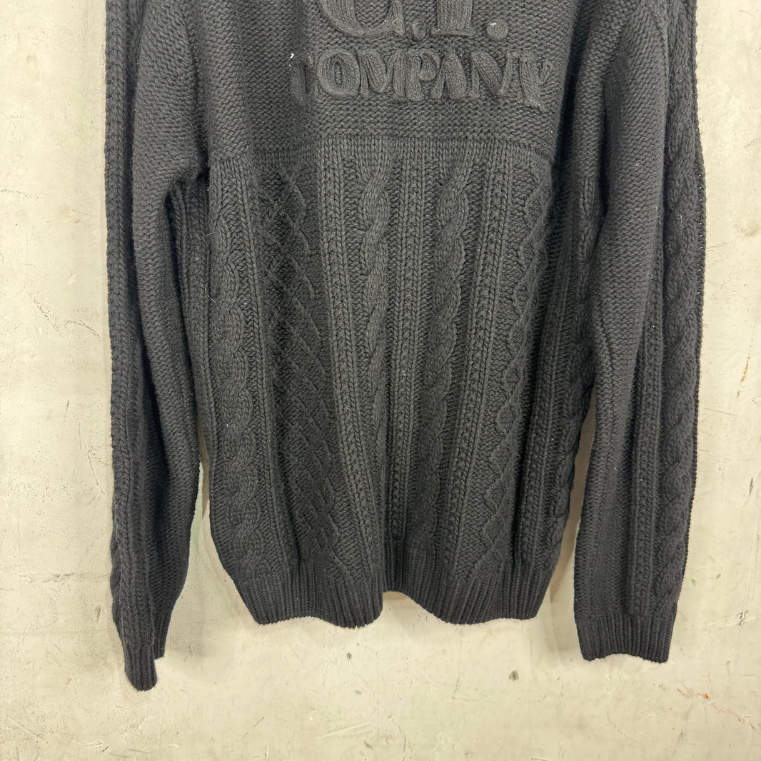 CP Company Logo Fair Isle Knit Sweater