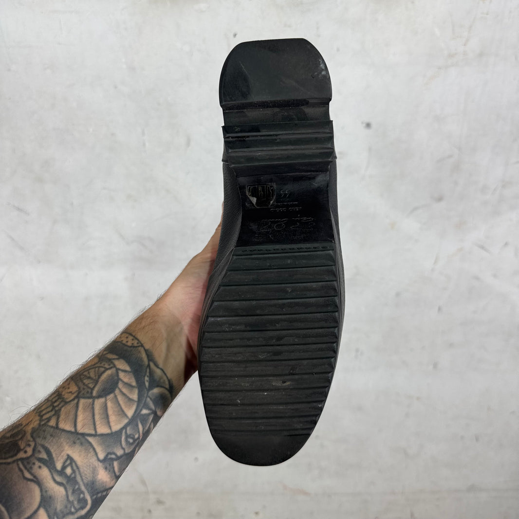 Rick Owens Black Leather Ballast Boots