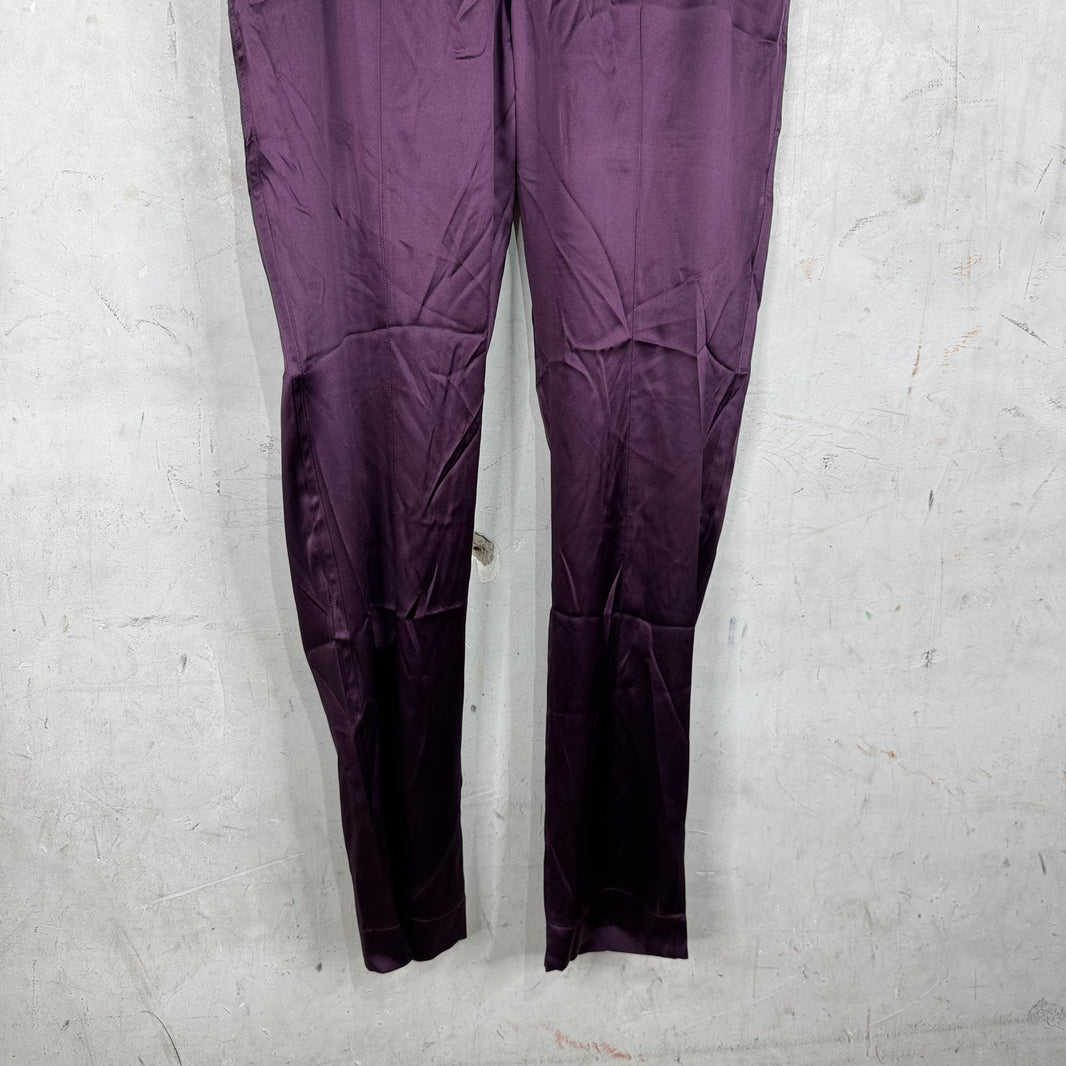 Tom Ford Purple Silk Lounge Pants