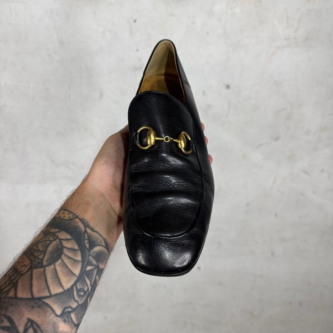 Gucci Heeled Horsebit Loafer