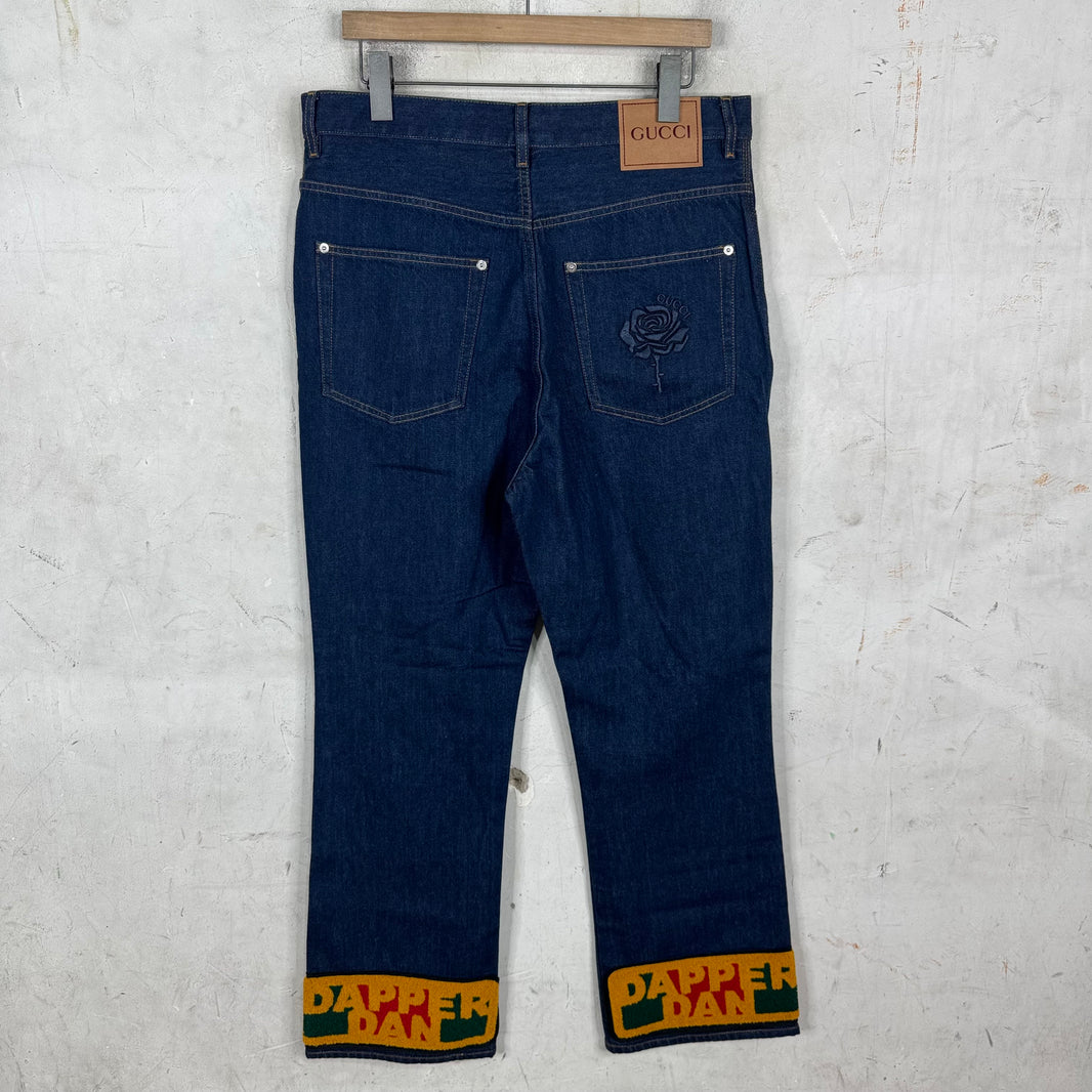 Gucci Dapper Dan Patch Jeans