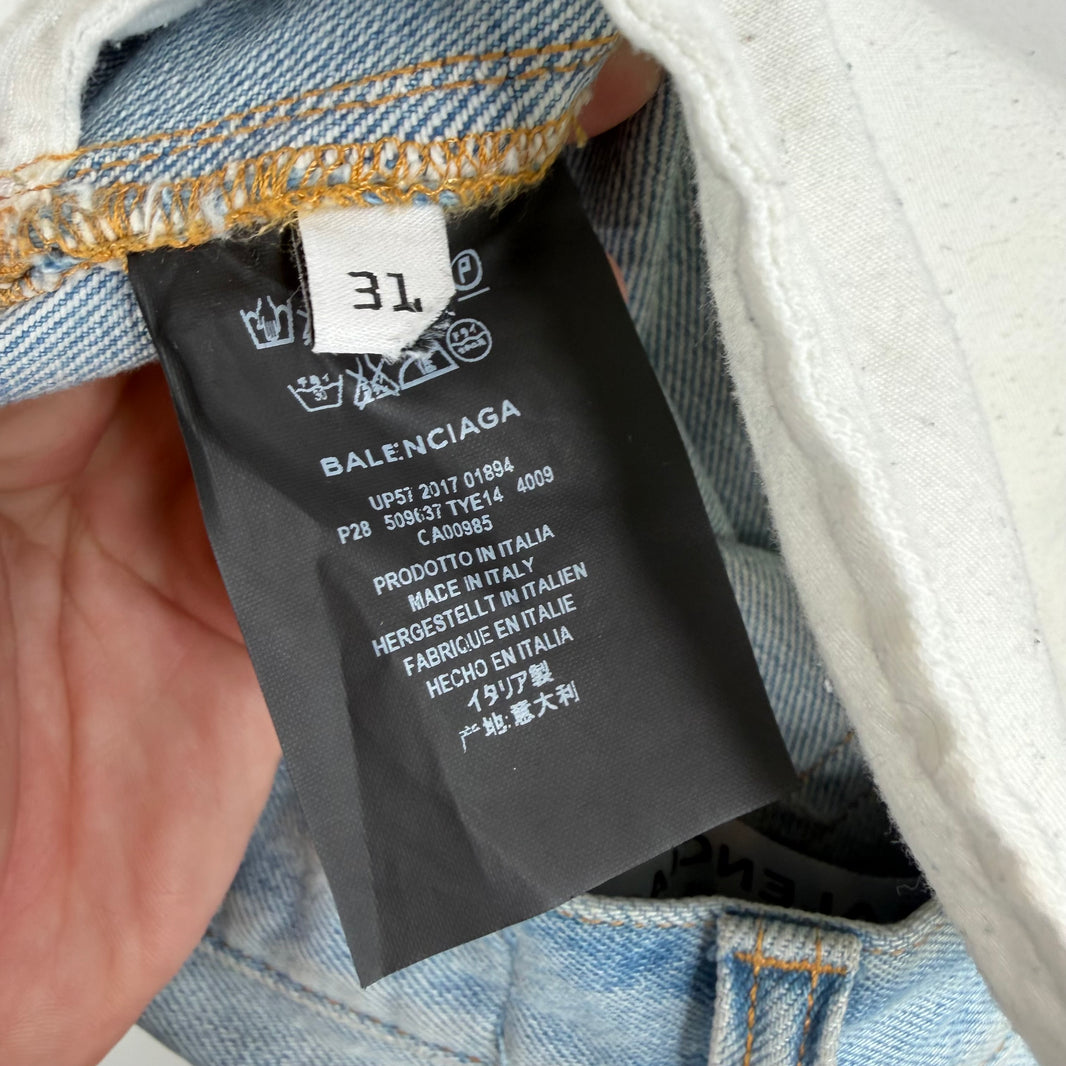 Balenciaga 3 Way Blue Khaki Convertible Pants