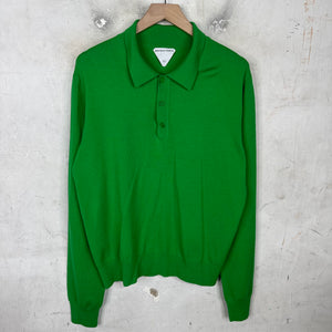 Bottega Veneta Green Rugby Sweater