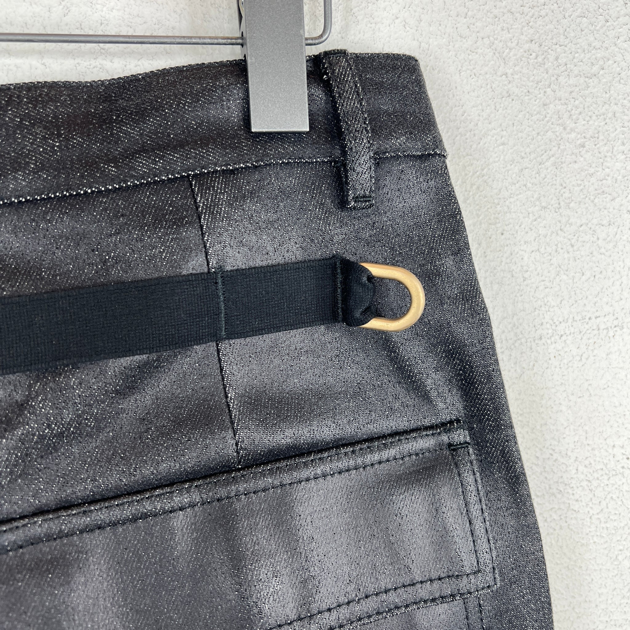 Rick Owens Glitter Coated Denim 3/4 Jeans