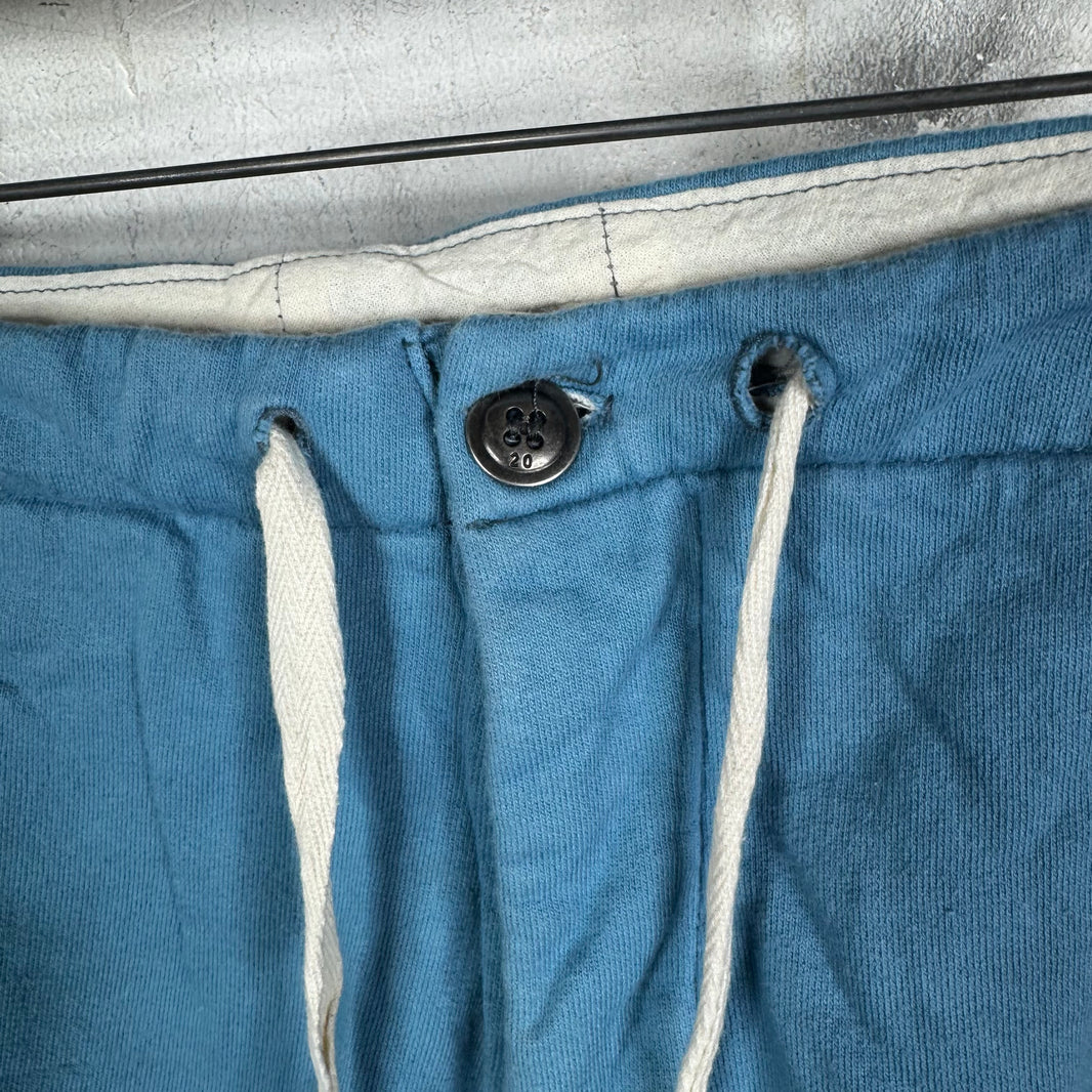 Greg Lauren FW19 Blue Striped Track Sweatpants