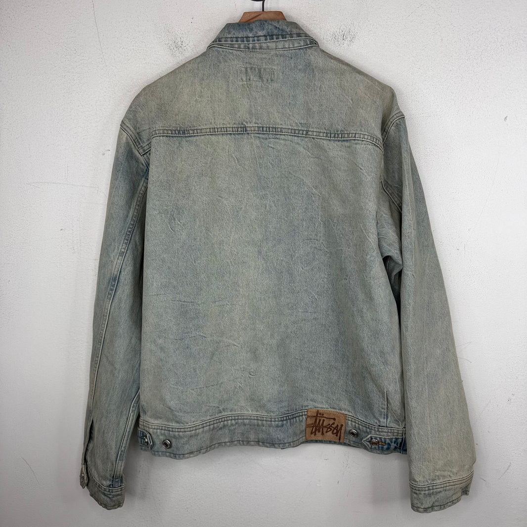 Stussy Zip Up Denim Chore Jacket
